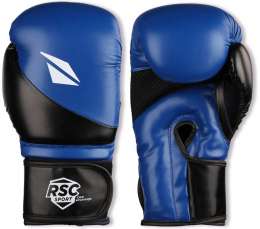Перчатки боксёрские RSC PU FLEX, BF BX 023, Сине-черный, 10 унций