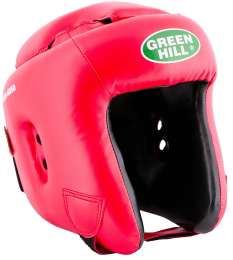 Шлем кикбоксерский Green Hill BRAVE PU FX для соревнований, KBH-4050, Красный, S