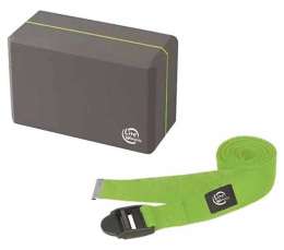 Набор для йоги Lite Weights Grey-Light Green 5490LW
