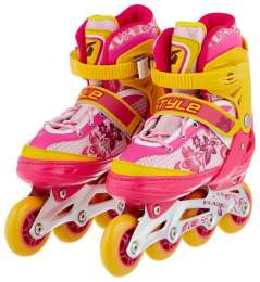 Роликовые коньки Start Up Style р.M 35-38 Pink-Orange 341 505