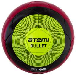 Мяч футбольный Atemi BULLET WINTER, PU, красн/чёрн/зел, р.5