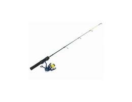 Зимняя удочка Rapala с катушкой и намотанной леской Sufix SquallIce Combo 28" / 71cm  Medium  (SL28M)