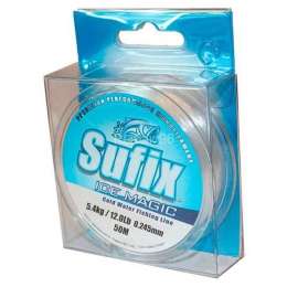 Леска зимняя Sufix Ice Magic прозрачная  (блистер) 50м 0.245мм 5,4кг (DS1XL025024A5I)