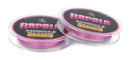 Леска плетеная RAPINOVA-X MULTI GAME 100M #0.4/8.8LB/PINK 0,10 мм (RLX100M04PK)