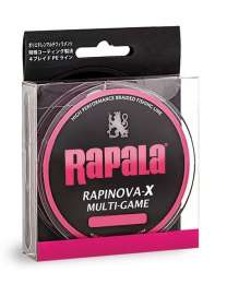 Леска плетеная RAPINOVA-X MULTI GAME 150M #1.0/20.8LB/PINK 0.16 мм (RLX150M10PK)