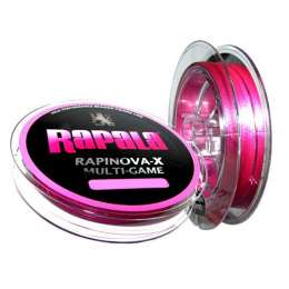 Леска плетеная RAPINOVA-X MULTI GAME 100M #0.3/7.2LB/PINK 0.08 мм (RLX100M03PK)