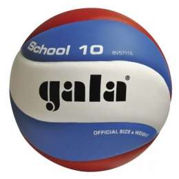 Мяч волейбольный GALA School 10 тренировочный клееный (PU), BV 5711 S, Бело-сине-красный,