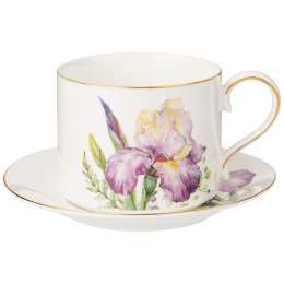 чашка с блюдцем LEFARD Irises 260мл фарфор
