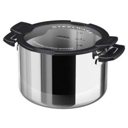 кастрюля VITAX Compact Chef 4л 20см нерж.сталь стеклянная крышка индукция