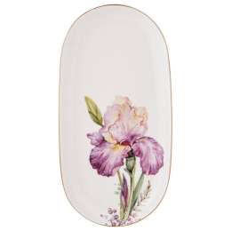 блюдо LEFARD Irises 20,5х11см овальное фарфор
