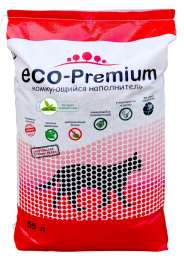 Наполнитель ECO Premium Зеленый чай комкующийся древесный зеленый чай 20,2кг 55 л