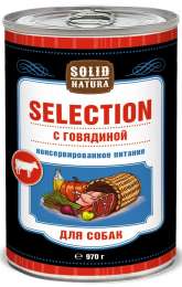 Влажный корм для собак Solid Natura Selection Говядина 0,97 кг