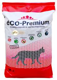 Наполнитель ECO Premium Ромашка комкующийся древесный ромашка 20,2кг 55 л