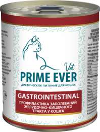 корм Prime Ever VET Gastrointestinal влажный диетический корм для нормализации работы ЖКТ диета для кошек 0,34 кг
