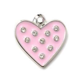 Брелок My Family chic Сердце розовый средний