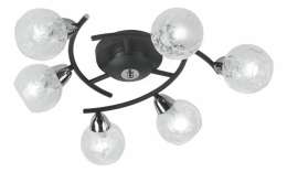 Потолочная люстра IDLamp 382 382/6PF-Blackchrome