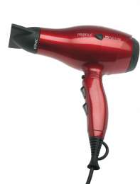 Фен DEWAL Profile Compact красный,  2000 Вт, ионизация, 2 насадки (1176566)