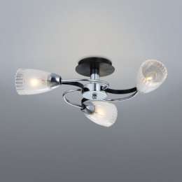 Потолочная люстра IDLamp 865 865/3PF-Darkchrome