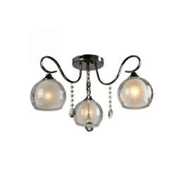 Потолочная люстра IDLamp 877 877/3PF-Darkchrome