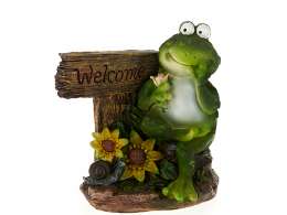 Фигурка декоративная "Лягушка/Welcome" 16*10*18см. (без подарочной упаковки) (1003813)
