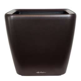 Кашпо (пластик) Lechuza Quadro LS Complete (espresso), 50x50xH47см (1000126)