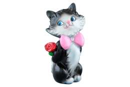 Фигурка декор. 6*5*9 см. "Котенок Томас с цветком" (1212659)