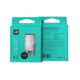 Сетевое зарядное устройство USB 1A + Дата-кабель Lightning 8pin, 1м, белый