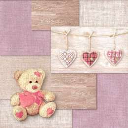 Обои FOXWALLCOVERINGS (бумажные дуплекс) Тэдди 3064 (рисунок 1-2) сир, 0,53х10,05м