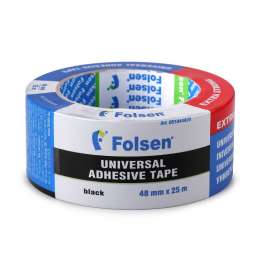 Лента универсальная FOLSEN 48мм x 25м черная