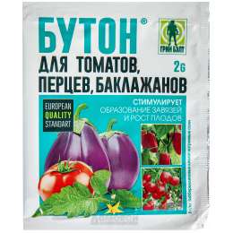 Стимулятор роста БУТОН для томатов, перцев, баклажанов, пак. 2г