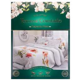 Комплект постельного белья VEROSSA Romance Евро, р-р: под. 200х240см, прост. 200х220см, 4нав., перкаль, 100%хл, 110гр/м2,книжка