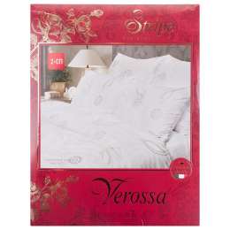 Комплект постельного белья VEROSSA Серебро 2-сп, р-р:прост. 220х240см, под. 180х215см, нав.50х70см 2шт, страйп сатин, 100%хл,120гр/м2,книжка