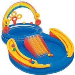 Игровой центр-бассейн Intex с горкой и фонтаном 297х193х135см 57453