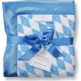 Детский плед SwaddleDesigns Stroller Blanket Bavarian Rhombus Blue(SD-B020B)