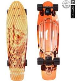 Скейтборд RT 402H-O Big Fishskateboard metallic 27'' винил 68,6х19 с сумкой ORANGE/black