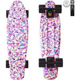 Скейтборд RT 401G-R Fishskateboard Print 22'' винил 56,6х15 с сумкой Rhombus