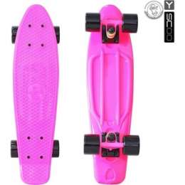Скейтборд RT 401-P Fishskateboard 22'' винил 56,6х15 с сумкой PINK/black