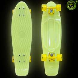 Скейтборд RT 402E-Y Big Fishskateboard GLOW 27'' винил 68,6х19 с сумкой YELLOW/yellow