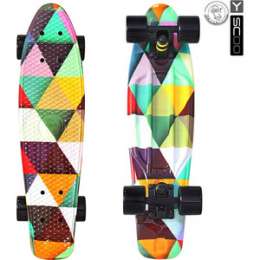 Скейтборд RT 401G-T Fishskateboard Print 22'' винил 56,6х15 с сумкой Triddent