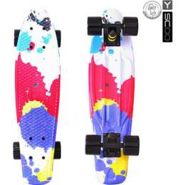 Скейтборд RT 401G-Sp Fishskateboard Print 22'' винил 56,6х15 с сумкой Splatter