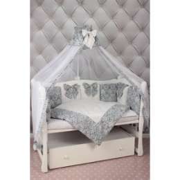 Комплект в кроватку AmaroBaby 18 предметов (6+12 бортиков)