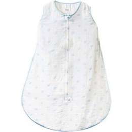 Спальный мешок SwaddleDesigns Muslin zzZipMe Sack - 3-6M Blue Dots (SDM-401 B-S)