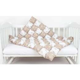 Одеяло AmaroBaby Бонбон Royal Care КОРИЧНЕВЫЙ (100% хлопок, наполнитель файбер 100% пэ и синтепон 100% пэ, размер 90-120)