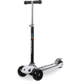 Самокат-кикборд NOVATRACK RainBow подростковый складной широкие колеса max 80кг белый