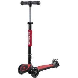 Самокат 3-х колесный NOVATRACK RainBow, подростковый, складной, широкие свет. колеса PU 120*90 120C. RAINBOW. RD9