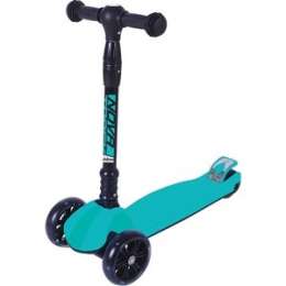 Самокат 3-х колесный NOVATRACK RainBow, подростковый, складной, широкие свет. колеса PU 120*90 120W. RAINBOW. GBL9