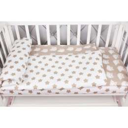Комплект в кроватку AmaroBaby 3 предмета BABY BOOM (Пряники/коричневый, бязь)
