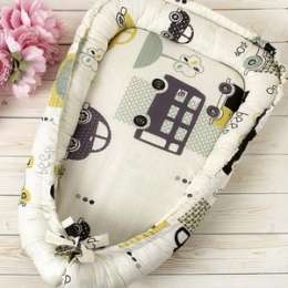 Позиционеры для сна AmaroBaby WB кокон-гнездышко, LITTLE BABY Город