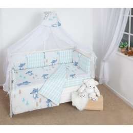 Комплект в кроватку AmaroBaby WB Premium 19 предметов (7+12 бортиков) В ЛЕСУ