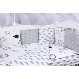 Комплект в кроватку AmaroBaby 15 предметов (3+12 подушек-бортиков) GOOD NIGHT (поплин/бязь)